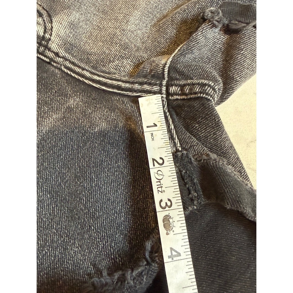 KanCan Los Angeles Distressed Frayed Denim Shorts Washed Black KC6320BK Size 29‎ - Picture 6 of 6